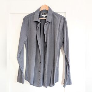 Express Men's Gray Dress Shirt